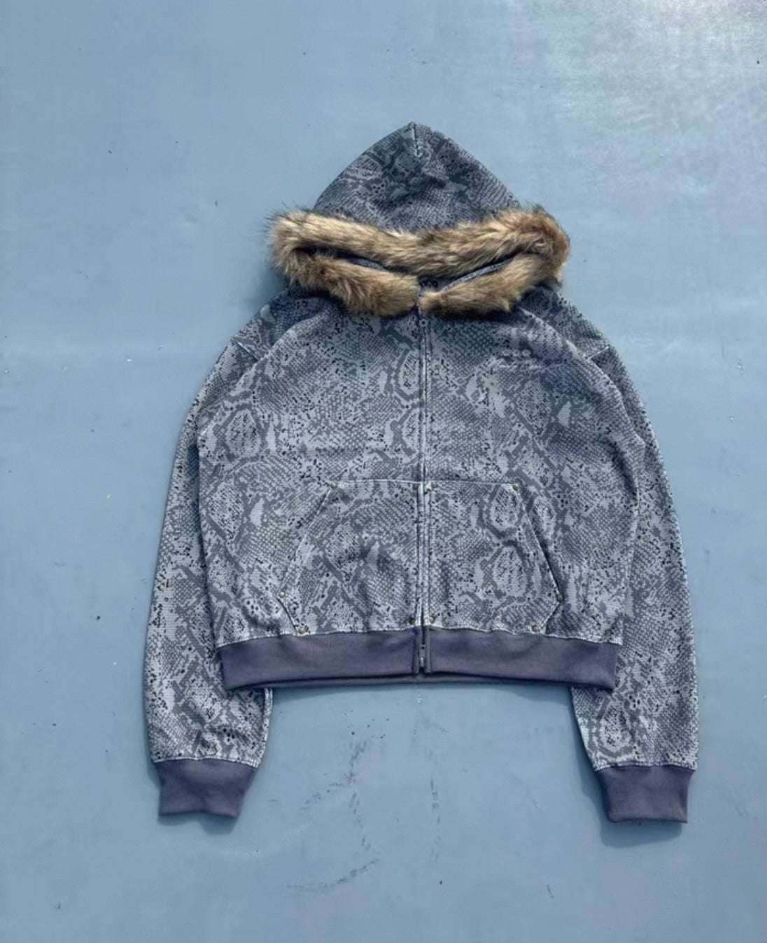 OG Leopard Prind Reversible & Fuzz Hood Hoodies