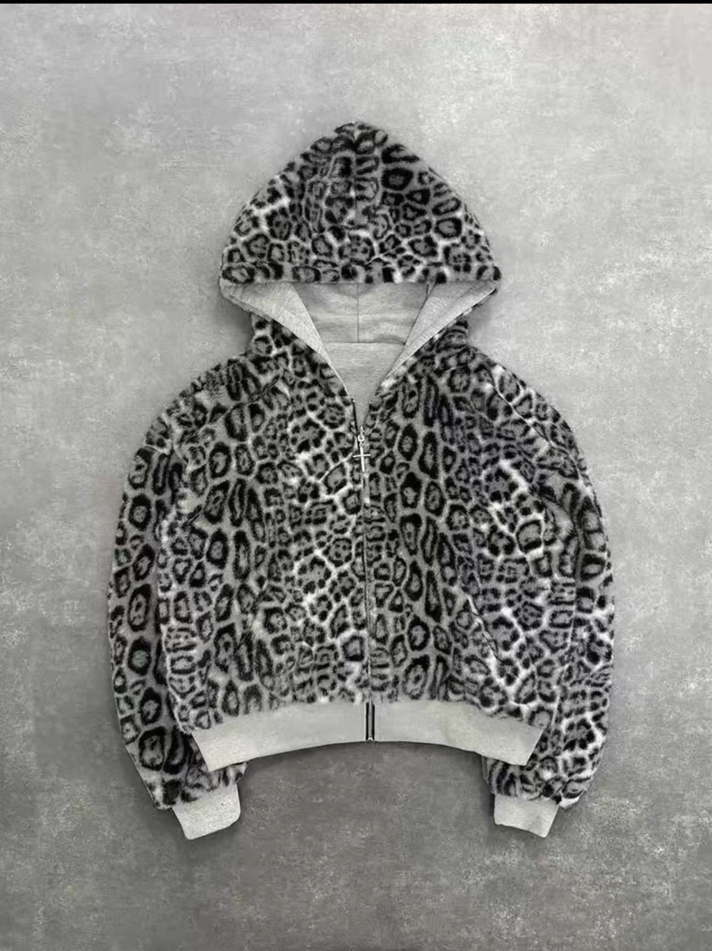OG Leopard Prind Reversible & Fuzz Hood Hoodies