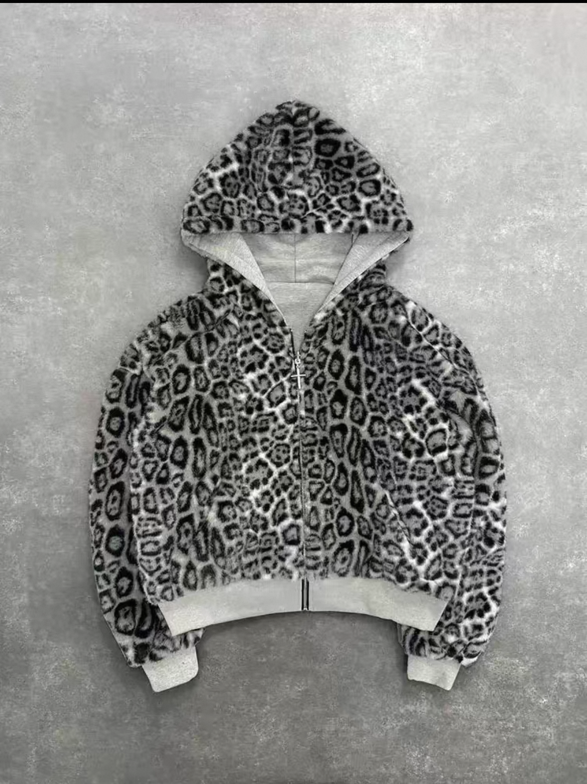 OG Leopard Prind Reversible & Fuzz Hood Hoodies